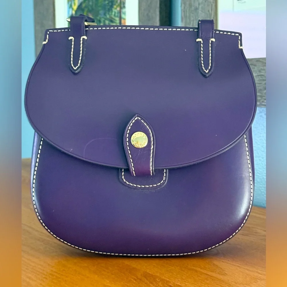 Dooney & Bourke Alto Collection Happy Bag Crossbody, Purple - Picture 4 of 9
